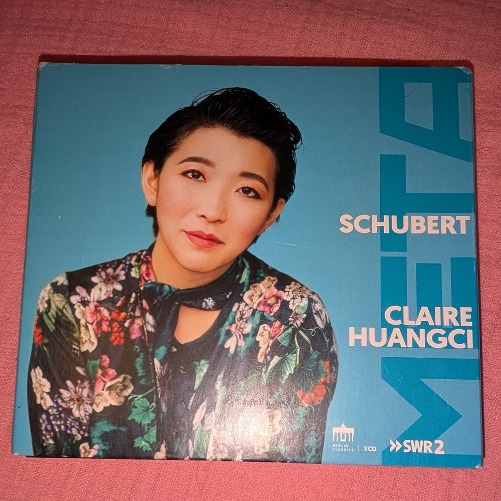 CLAIRE HUANGCI Meta Schubert Piano Sonatas 18-21 Berlin Classics 3 CD Autograph
